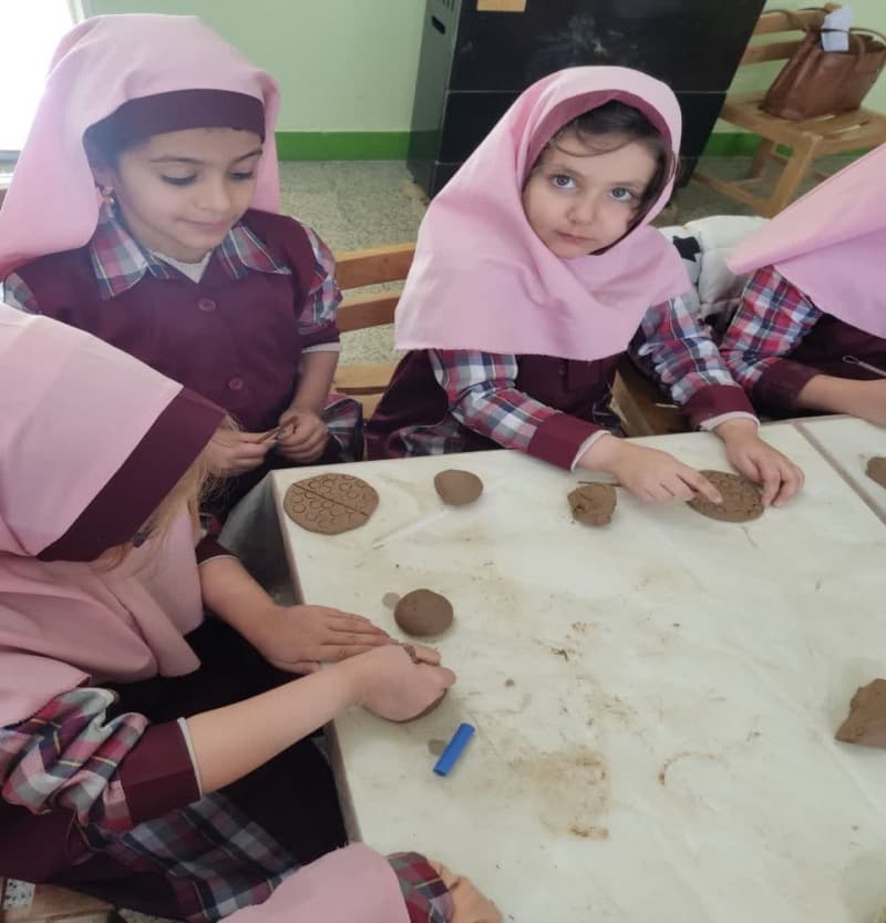 کلاس سفال پیش دبستانی ها